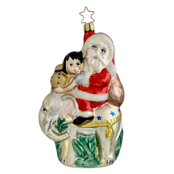 Birgit's Jolly Jumbo Ride B Santa with girl on elephant by Inge Glas of Germany