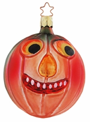 Jolly Mr. Pumpkin Head Ornament by Inge Glas of Germany
