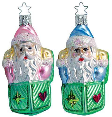 Baby's First Surprise , Santa Jack-in-the-Box Ornament by Inge Glas of Germany