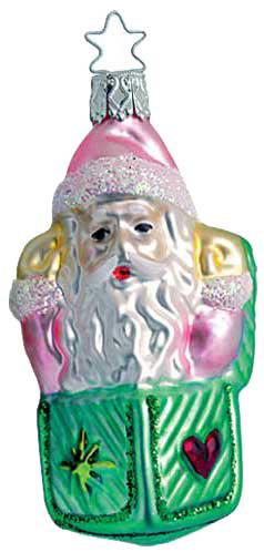 Baby's First Surprise , Santa Jack-in-the-Box Ornament by Inge Glas of Germany