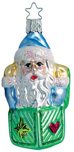Baby's First Surprise , Santa Jack-in-the-Box Ornament by Inge Glas of Germany