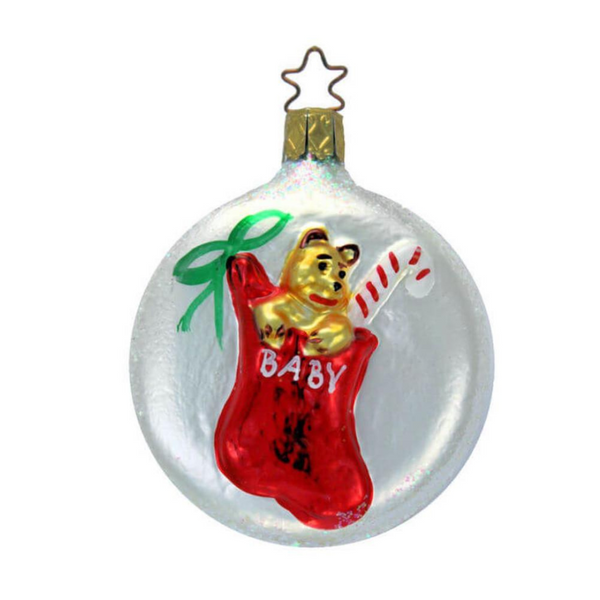Baby Stocking Ornament  by Inge Glas of Germany