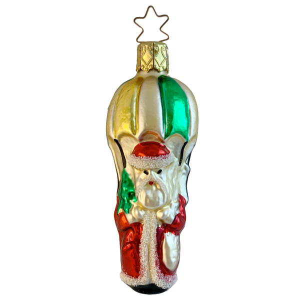 Mini Weihnacht, Santa on Parachute by Inge Glas of Germany