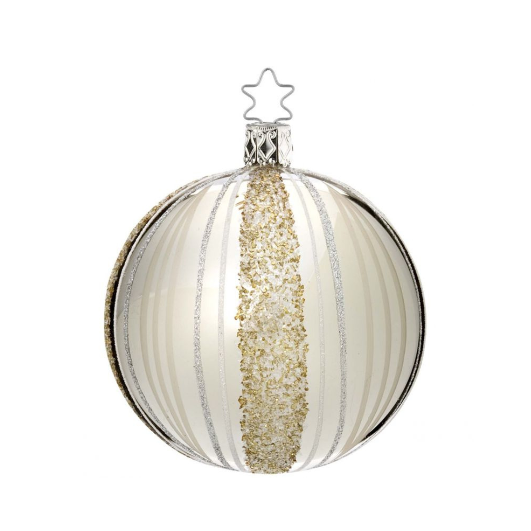 Ribbons Shiny Silver, 8cm by Inge Glas of Germany