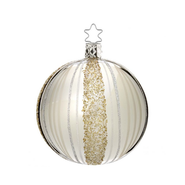 Ribbons Shiny Silver, 8cm by Inge Glas of Germany