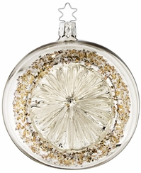 Silver Reflect Ornament by Inge Glas of Germany