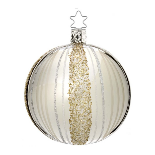 Ribbons Shiny Silver, 10cm by Inge Glas of Germany