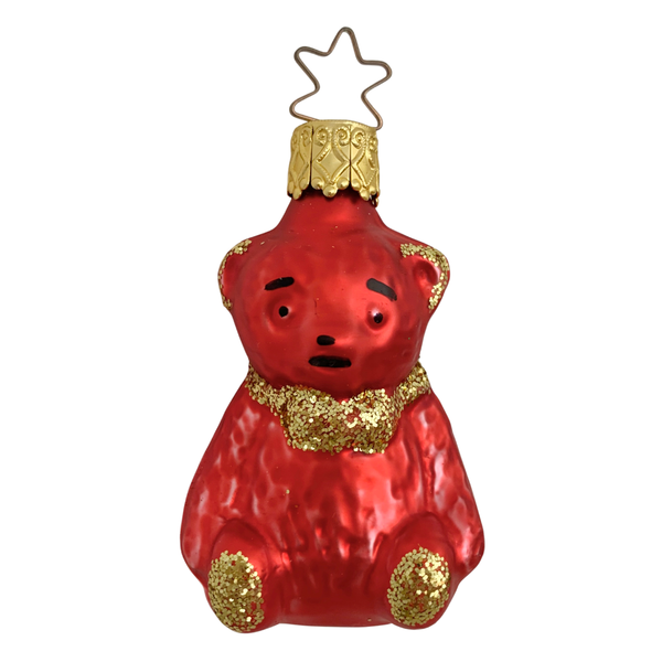 Teddy Bear Pair, red by Inge Glas of Germany