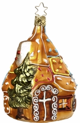 Wicked Witch's Gingerbread House Ornament by Inge Glas of Germany