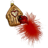 Welcome Home Bird, Cardinal on Birdhouse by Inge Glas of Germany