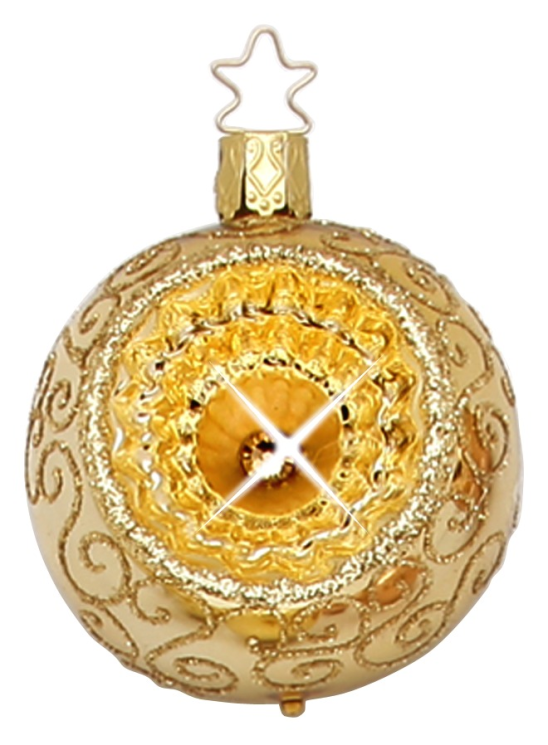 2.25" Bright Reflect Inkagold Ornament by Inge Glas of Germany