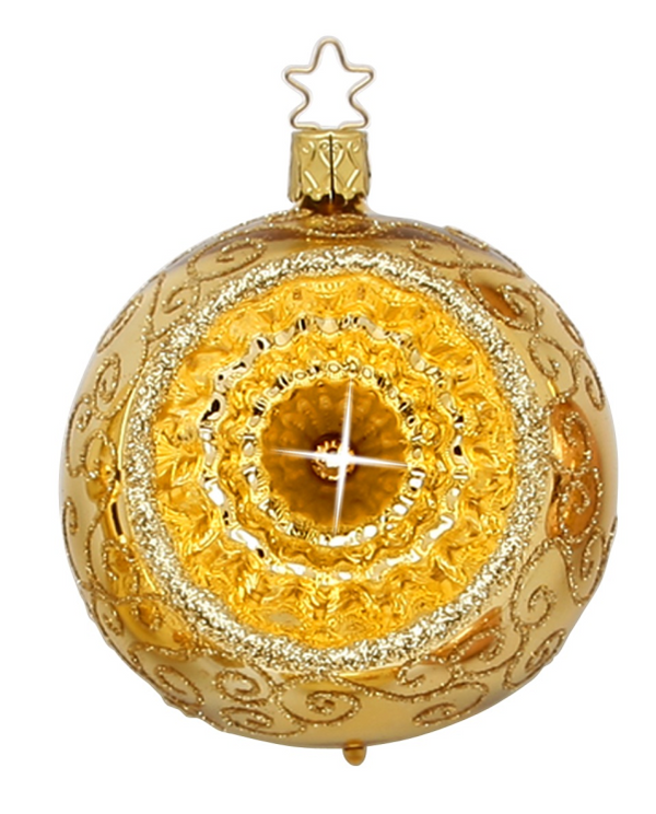 Bright Reflections, Inkagold, 8cm by Inge Glas of Germany