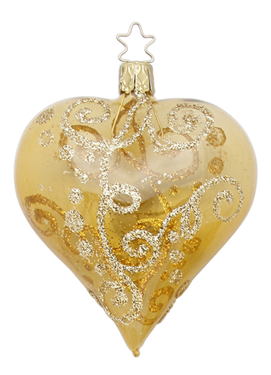 Milano Heart, Inkagold transparent by Inge Glas of Germany