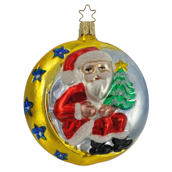 1994 Santa in Moon by Inge Glas of Germany
