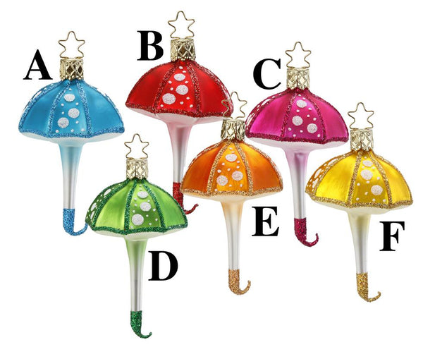 Rainbow Rain Ornament by Inge Glas of Germany