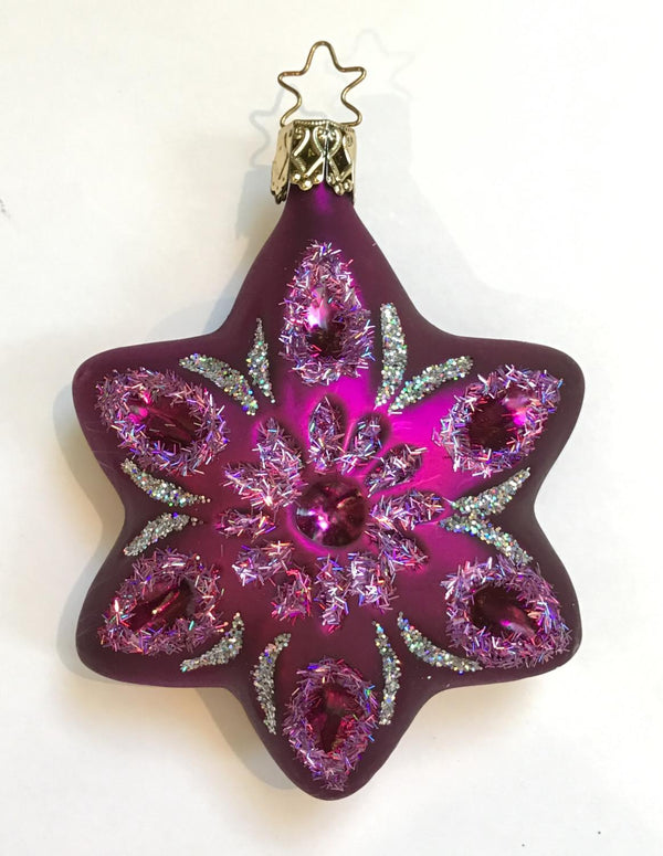 Passion Star Ornament by Inge Glas of Germany