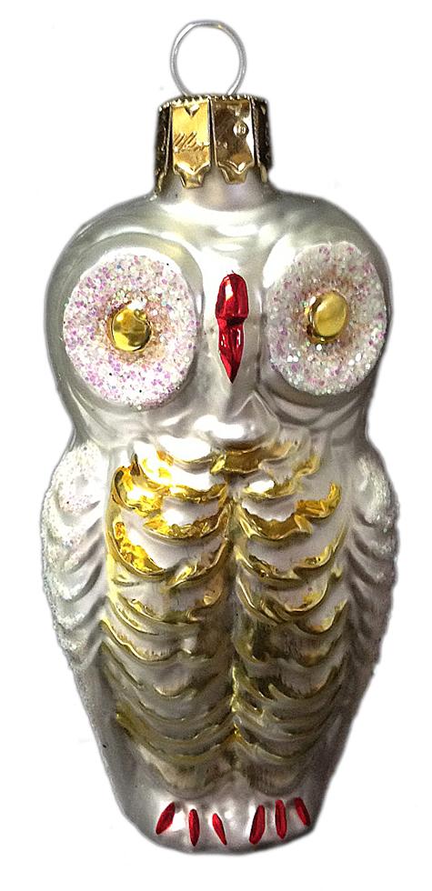 White Owl Ornament by Inge Glas of Germany