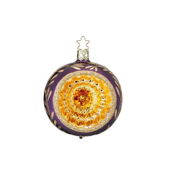 2.4" Purple Delightful Reflection Ornament by Inge Glas of Germany