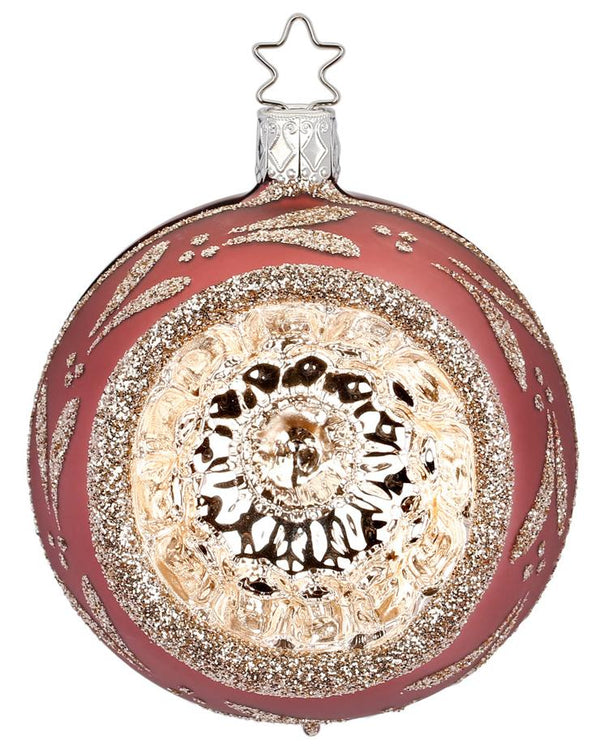 2.4" Mauve Fairy Reflections Ball Ornament by Inge Glas of Germany