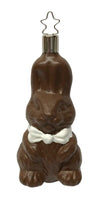Assorted Chocolate Bunny Ornament by Inge Glas of Germany