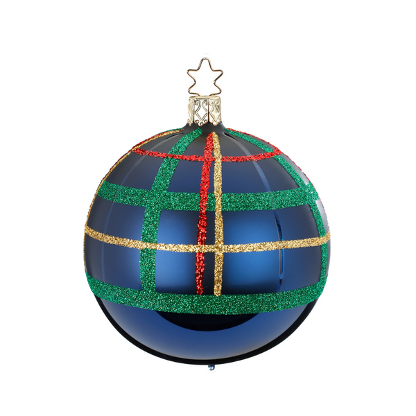 Squared Ball, Midnight shiny made by Inge Glas of Germany