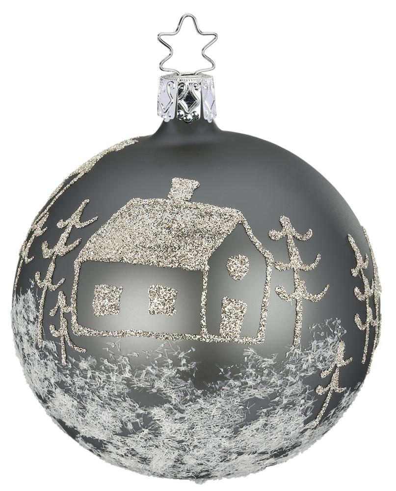 Winterland Ball, ash grey matte by Inge Glas of Germany