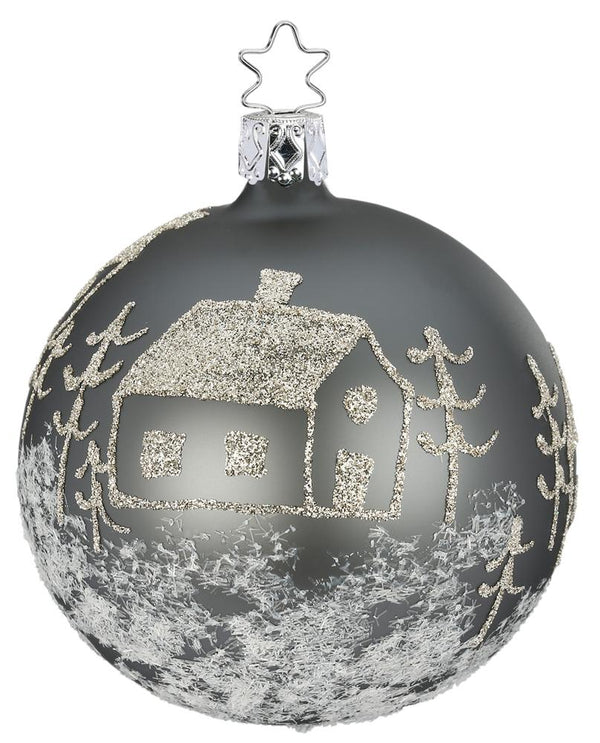 Winterland Ball, ash grey matte by Inge Glas of Germany