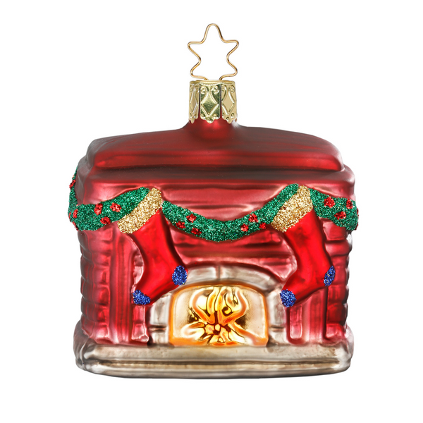 In front of the Fire Place Ornament by Inge Glas of Germany