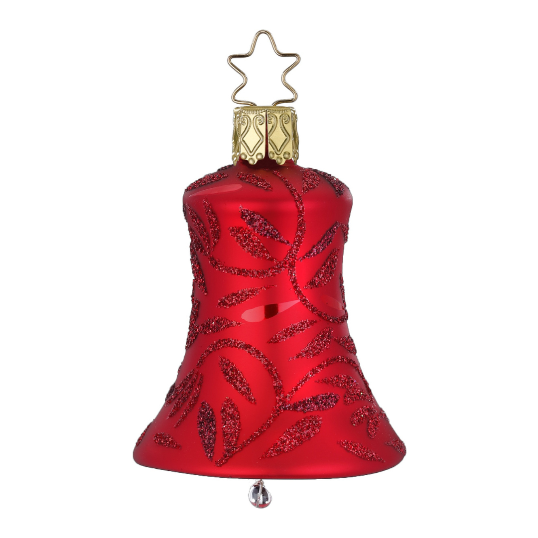 Delights Bell, 7cm, dark red by Inge Glas of Germany