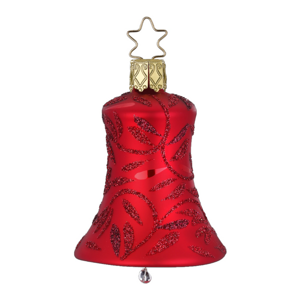 Delights Bell, oxblood matte, 7cm by Inge Glas of Germany