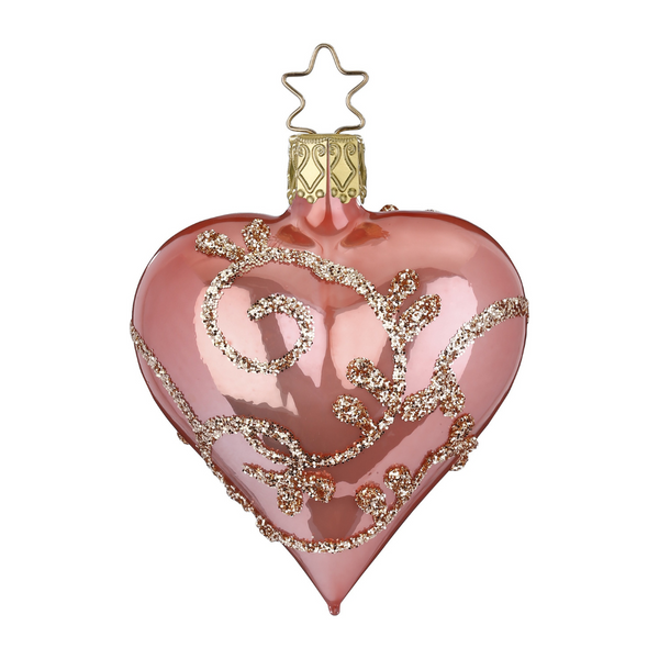Rococo Heart, candy pink pearl by Inge Glas of Germany