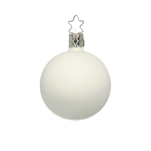 White Matte Ball, Small by Inge Glas of Germany