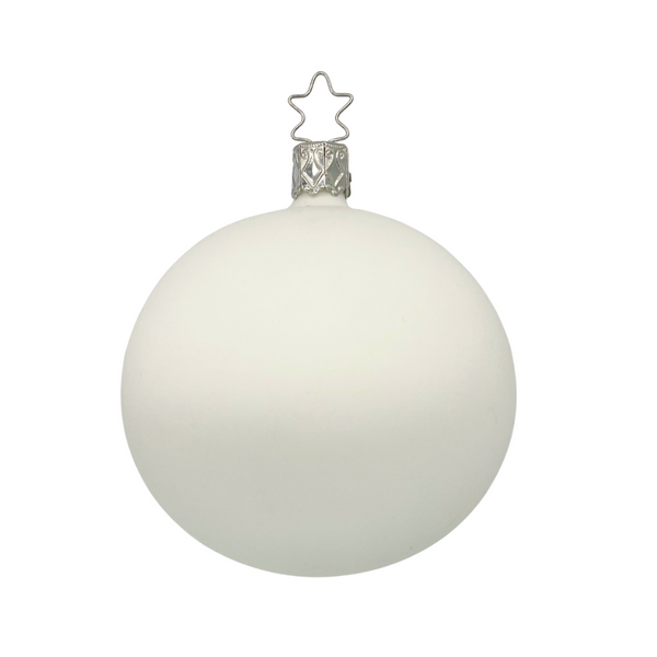 White Matte Ball by Inge Glas of Germany