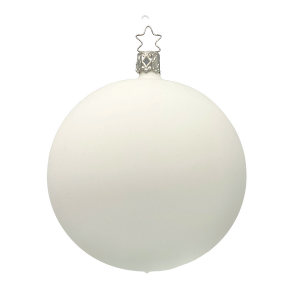 White Matte Ball, large by Inge Glas of Germany