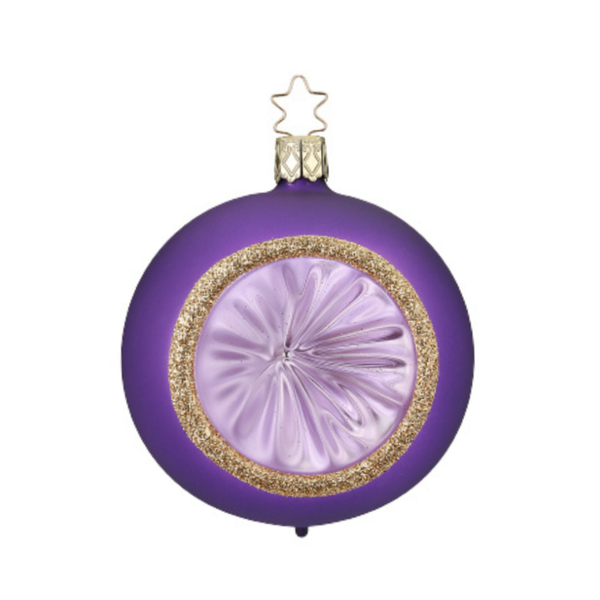 Radiant Luxury Reflector, plum matte, 8cm by Inge Glas of Germany