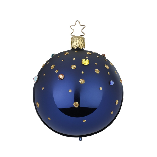 Sparkling Feast Ball, midnight shiny by Inge Glas of Germany