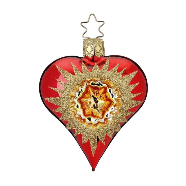 Reflector Heart Ornament by Inge Glas of Germany
