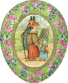 Vintage 15cm Decoupage Cardboard German Fillable Easter Egg by Nestler GmbH