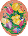 Spring Awakening 15cm Decoupage Cardboard German Fillable Easter Egg by Nestler GmbH