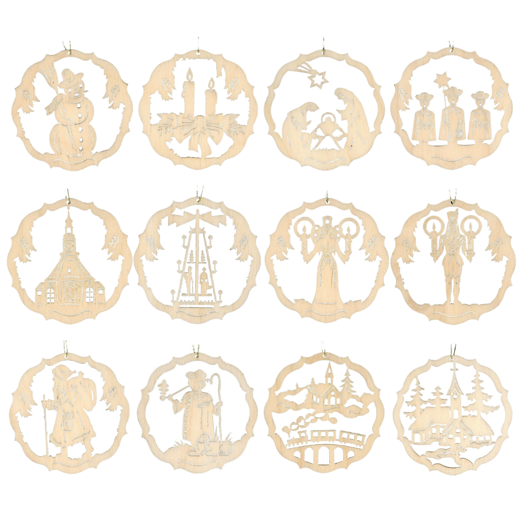 Scroll Circle Ornament by Kunstgewerbe Lenk und Sohn