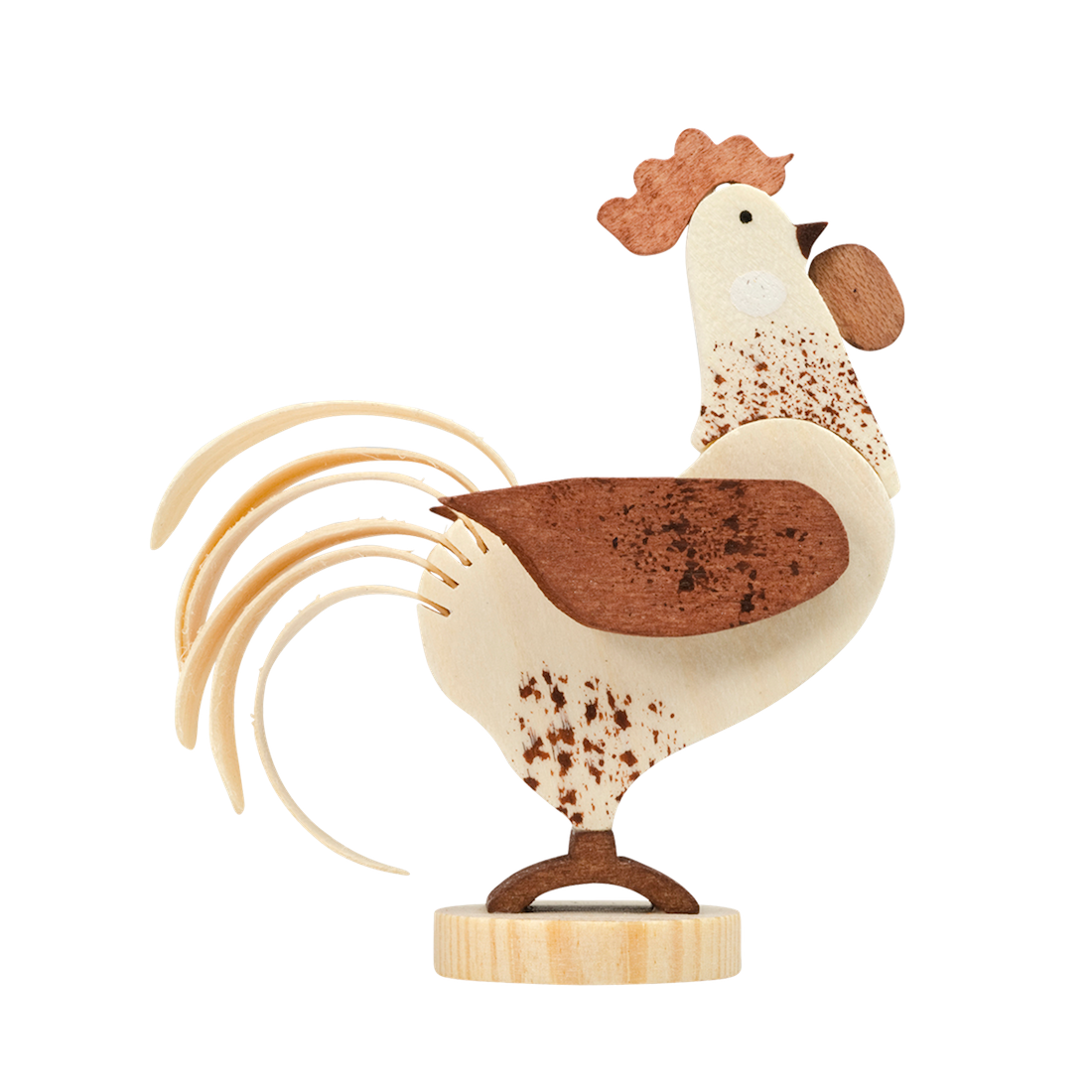 Rooster Ornaments by Graupner Holzminiaturen