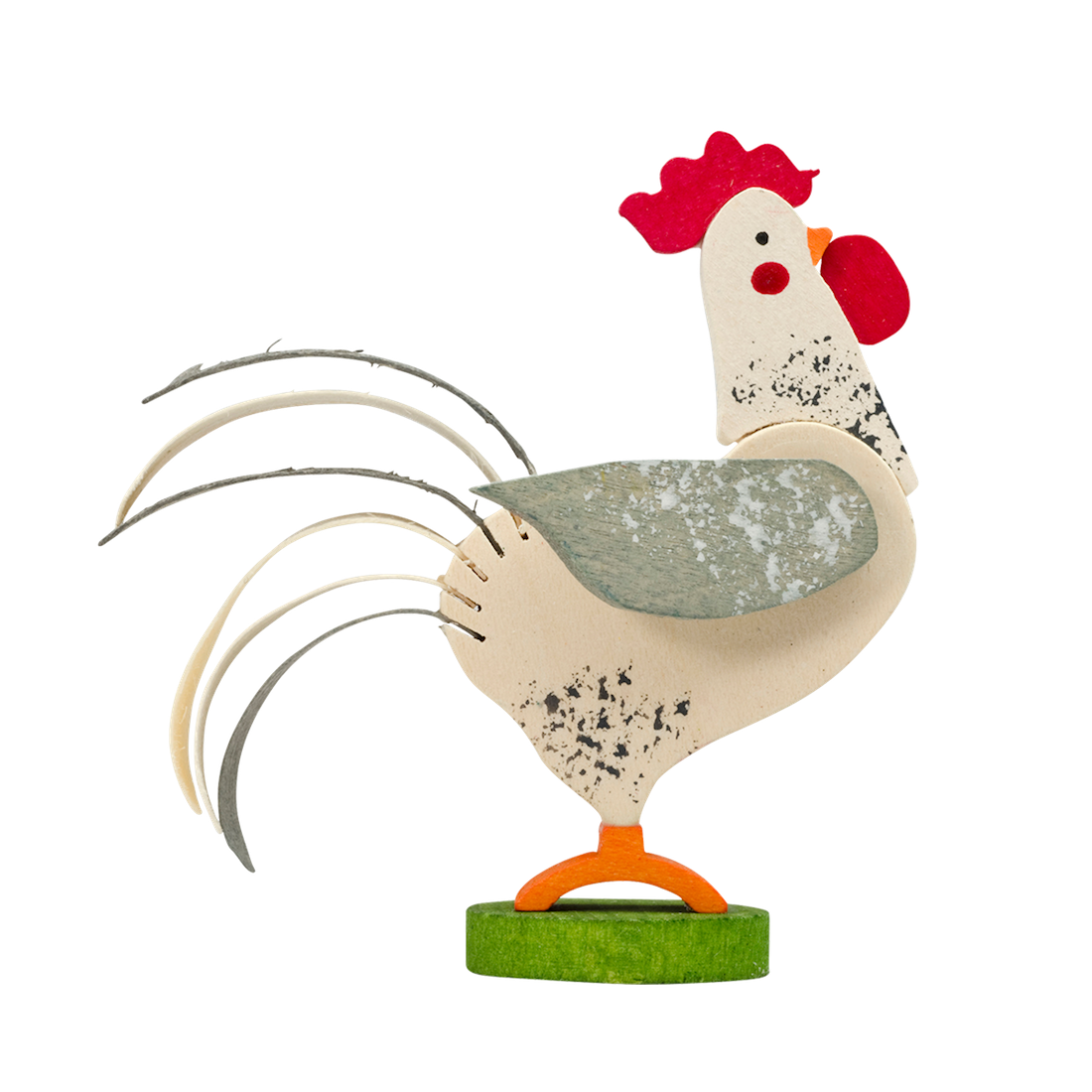 Rooster Ornaments by Graupner Holzminiaturen