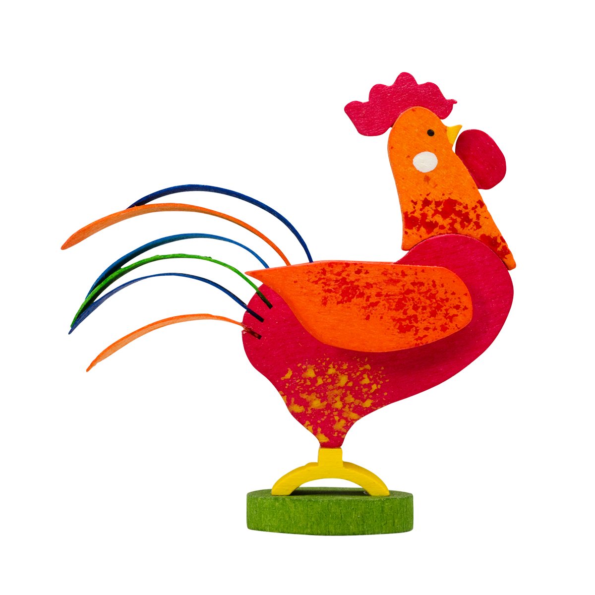 Rooster Ornaments by Graupner Holzminiaturen