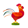 Rooster Ornaments by Graupner Holzminiaturen