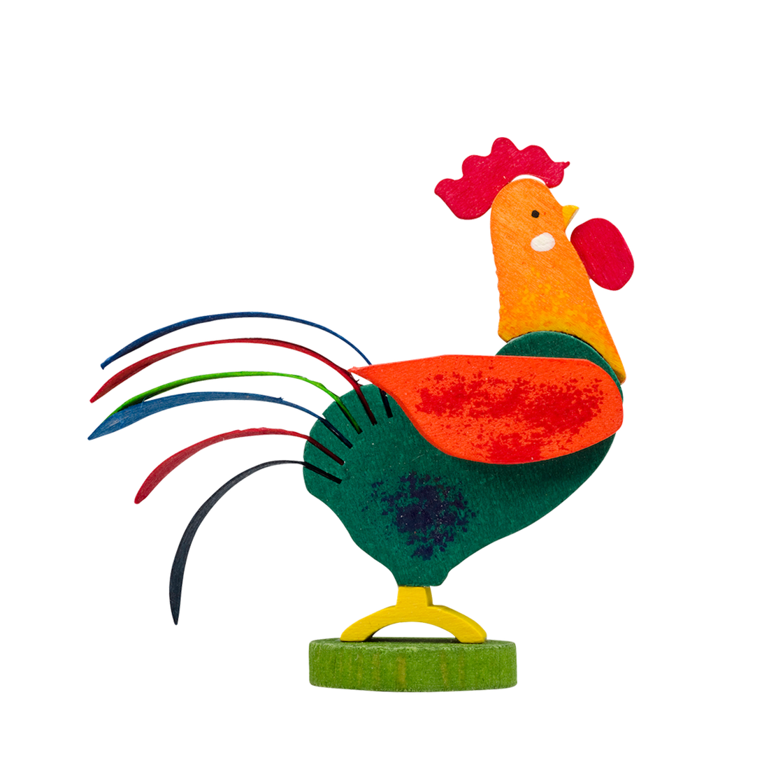 Rooster Ornaments by Graupner Holzminiaturen