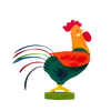 Rooster Ornaments by Graupner Holzminiaturen