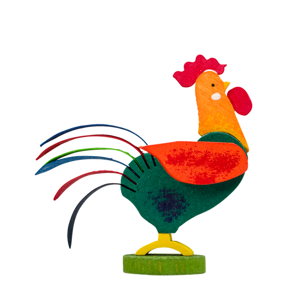 Rooster Ornaments by Graupner Holzminiaturen