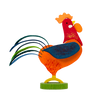 Rooster Ornaments by Graupner Holzminiaturen