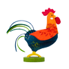 Rooster Ornaments by Graupner Holzminiaturen
