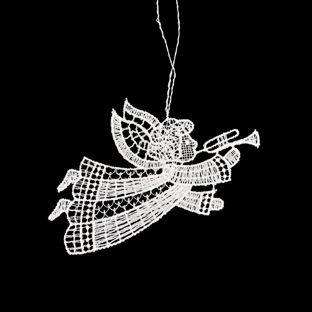 Lace Trumpeting Angel Ornament by StiVoTex Vogel